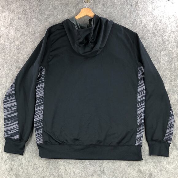 Star Wars Mens Track Jacket XXL Black Gray Hoodie Full Zip Long Sleeve Polyester - Picture 2 of 13